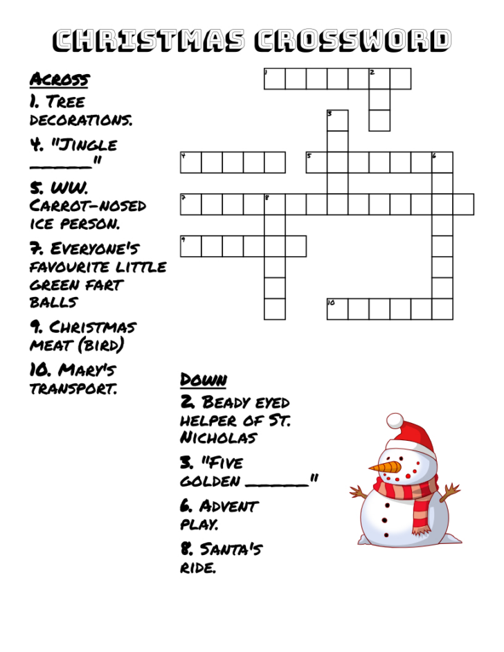 Christmas Play Crossword Clue Christmas Play Crossword Clue