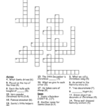 Christmas Crossword   Wordmint Regarding Christmas Visitor Crossword Clue