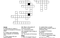 Christmas Crossword – Wordmint throughout Christmas Plant Crossword Clue