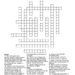 Christmas Crossword   Wordmint Throughout Place For Christmas Lights Crossword