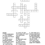 Christmas Crossword   Wordmint Within Christmas Evergreen Crossword Clue