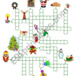 Christmas Crosswords (13.11.09)   Esl Worksheetmanuelanunes3 Throughout Christmas Crosswords For Adults With Answers