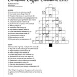 Christmas Cryptic Crossword 2021   Karen Kavett Regarding Christmas Cryptic Crossword Clues