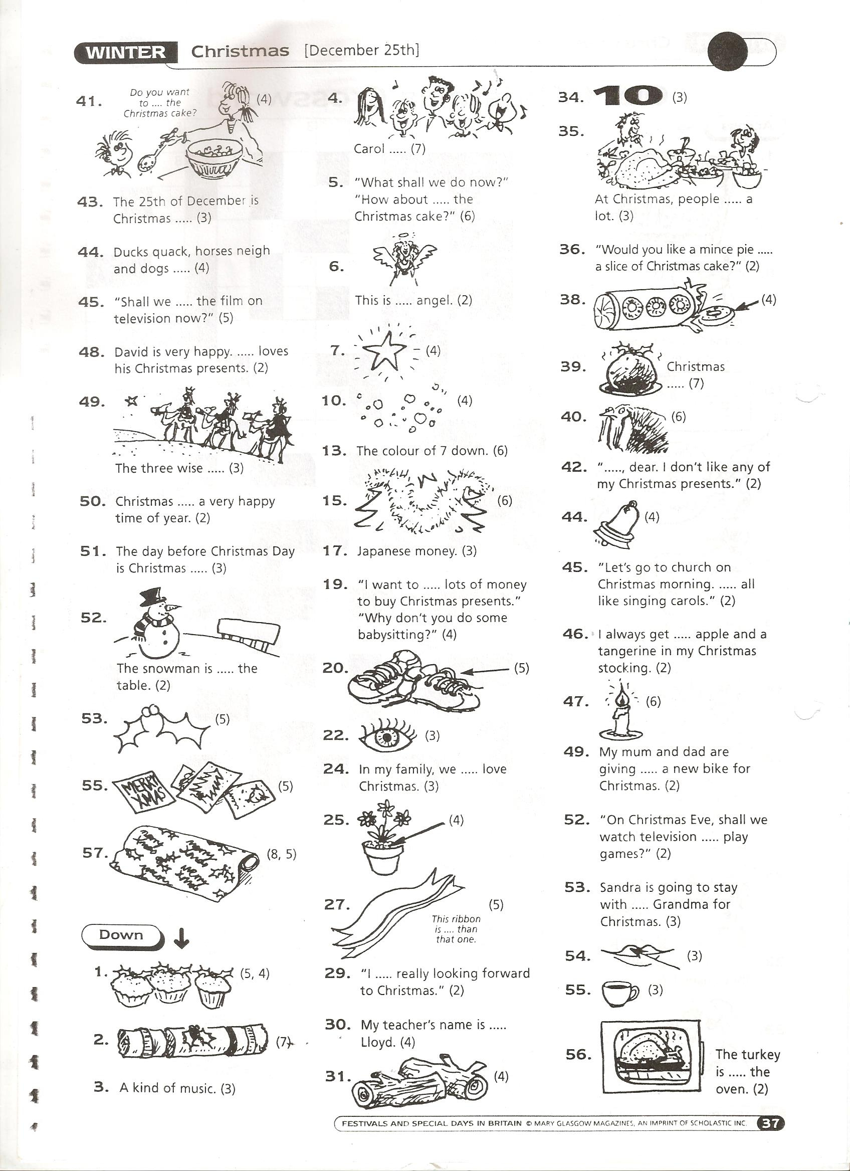 christmas extratask klub anglofana with regard to the giant christmas crossword Christmas Extratask | Klub Anglofana with regard to The Giant Christmas Crossword