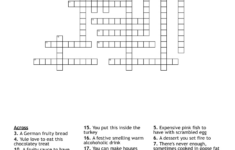 Christmas Foods Crossword - Wordmint within Christmas Delicacy Crossword Clue