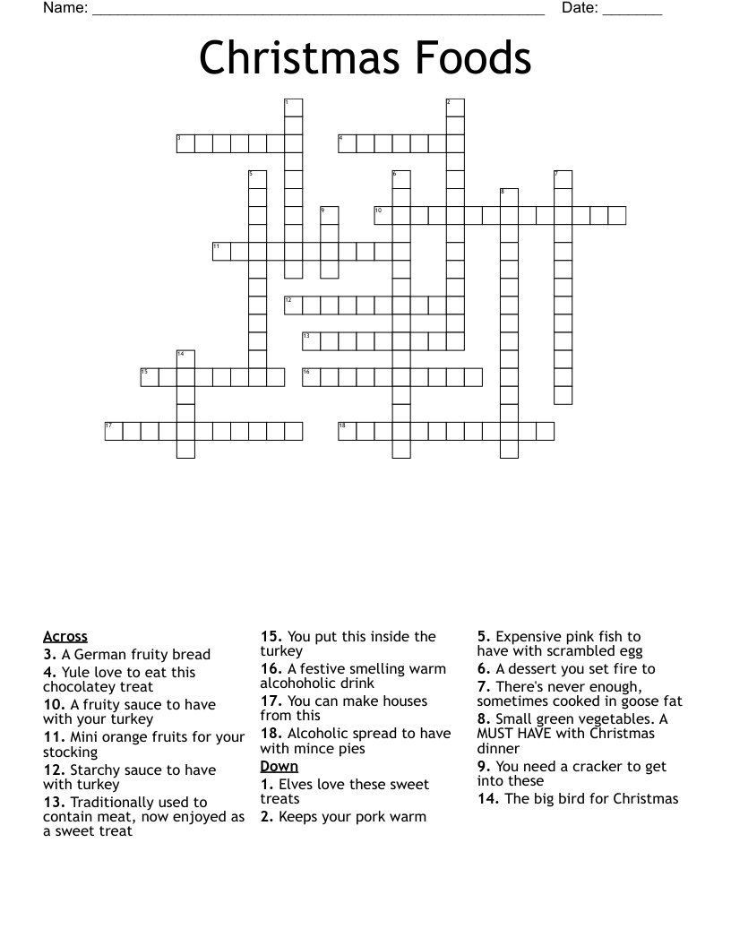 christmas foods crossword wordmint within christmas delicacy crossword clue Christmas Foods Crossword - Wordmint within Christmas Delicacy Crossword Clue