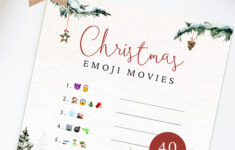 Christmas Games Movies – Etsy Uk intended for Props In Some Christmas Movies Crossword Clue