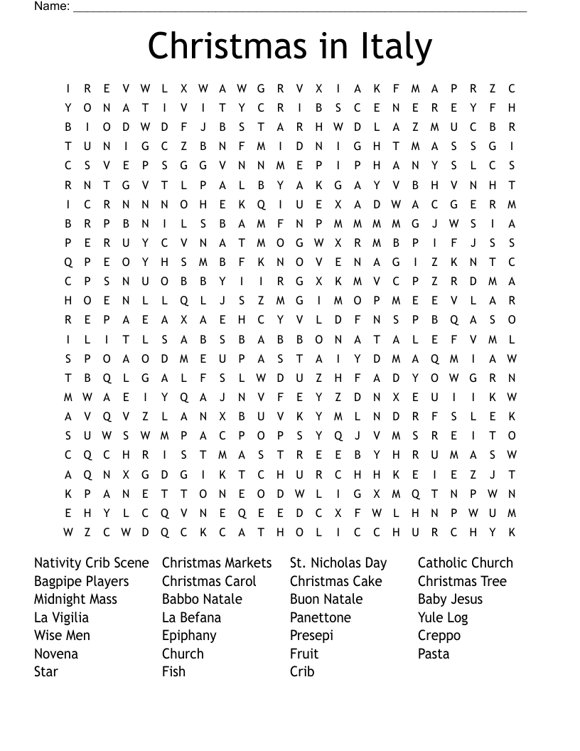 christmas in italy word search wordmint intended for christmas in italy crossword Christmas In Italy Word Search - Wordmint intended for Christmas in Italy Crossword
