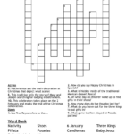 Christmas In Mexico Crossword   Wordmint Regarding Posadas Christmas Tradition Crossword Clue