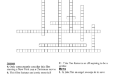 Christmas Movies Crossword Puzzle – Wordmint regarding Feature of Christmas Crossword