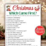 Christmas Printable Games   Etsy Canada For Christmas Carol Meanie Crossword Clue