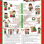 Christmas Set (3)   Crossword Puzzle   Esl Worksheetmena22 In Stick On A Christmas Tree Crossword