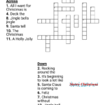 Christmas Song Trivia Crossword   Wordmint With Regard To A Holly Jolly Christmas Singer Crossword