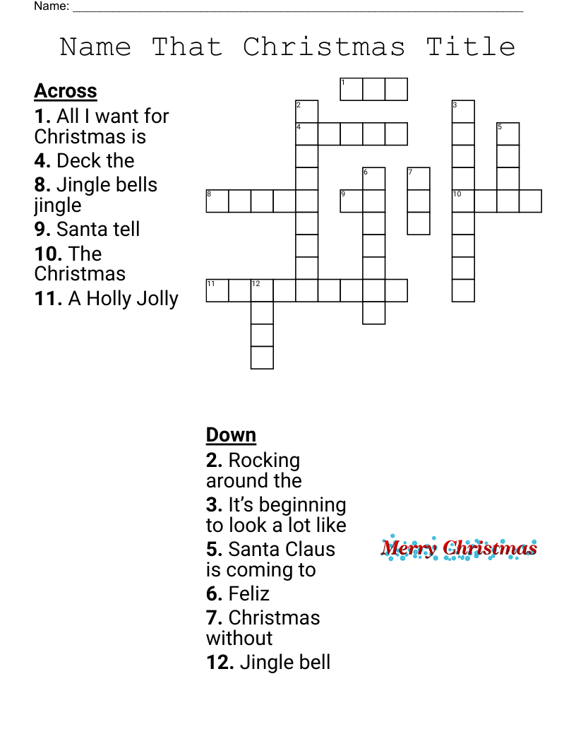 christmas song trivia crossword wordmint with regard to a holly jolly christmas singer crossword Christmas Song Trivia Crossword - Wordmint with regard to A Holly Jolly Christmas Singer Crossword