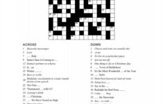 Christmas Songs Crossword Puzzle – Party Puzzle – Newsword within Christmas Song Crossword Clue