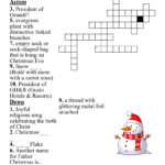 Christmas Songs Crossword   Wordmint Regarding A Christmas Song Crossword Clue