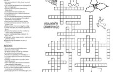 Christmas-Themed Crossword Puzzles • Beeloo Printable Crafts And with He&amp;#039;s Up Each Christmas Crossword Clue