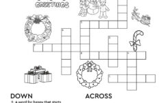 Christmas-Themed Crossword Puzzles • Beeloo Printable Crafts And with regard to White Christmas Wish Crossword