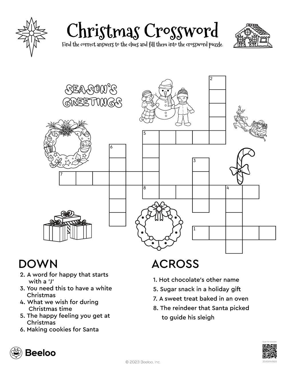 christmas themed crossword puzzles beeloo printable crafts and with regard to white christmas wish crossword Christmas-Themed Crossword Puzzles • Beeloo Printable Crafts And with regard to White Christmas Wish Crossword