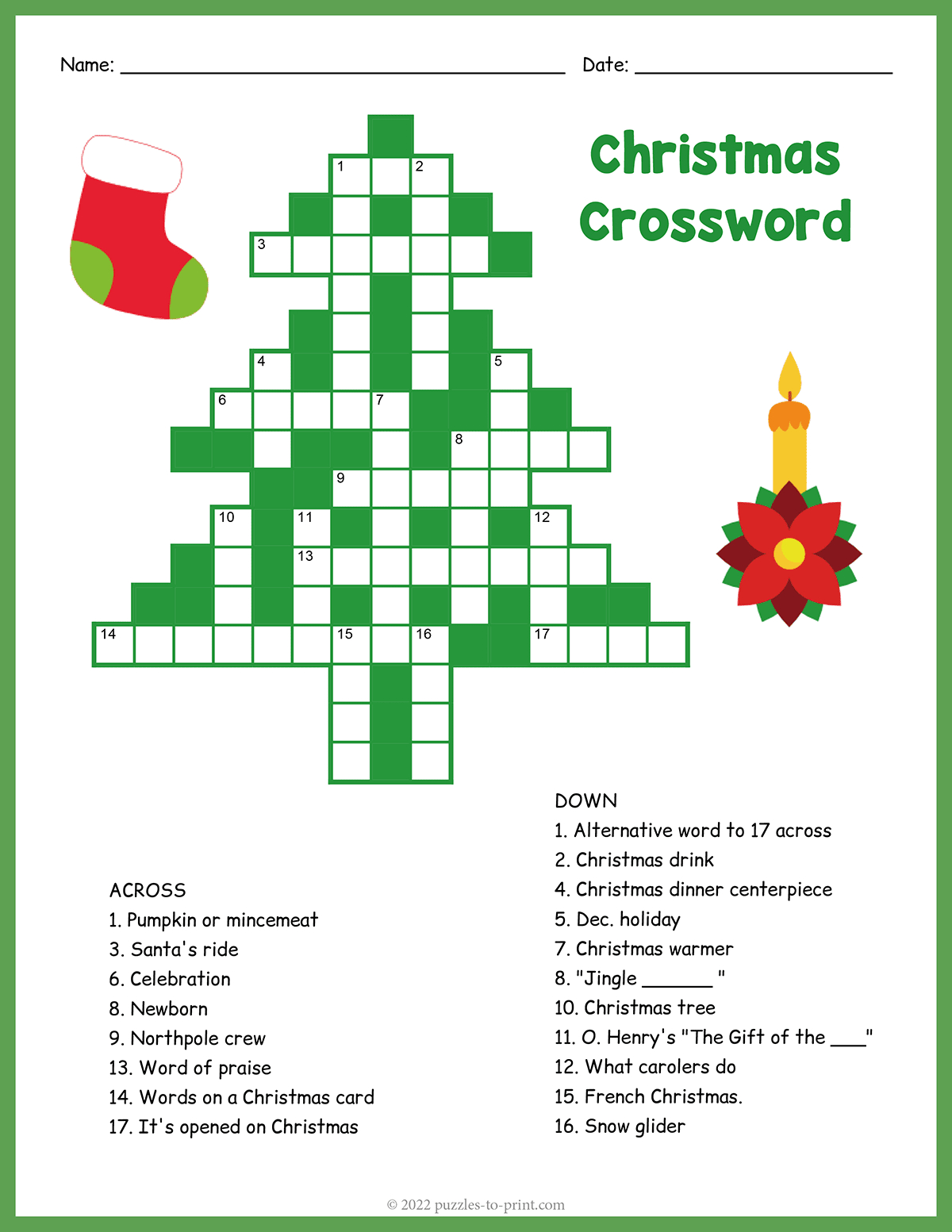 Christmas Tree Crossword pertaining to Christmas Party Nyt Crossword
