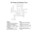 Christmas Tree Crossword Puzzle – #Learnaboutag! Pertaining To Like Some Christmas Trees Crossword Clue