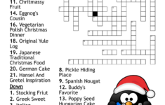 Christmas Vocabulary Crossword – Wordmint within Christmas Delicacy Crossword Clue