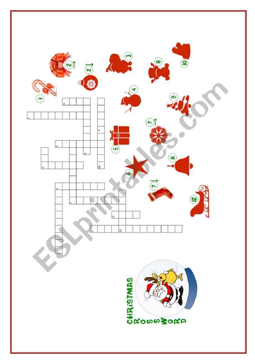 Christmas Vocabulary Exercises - Esl Worksheetcarolla with regard to Prestige English Hk Christmas Crossword