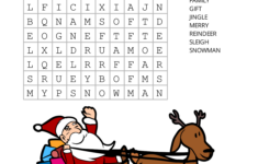 Christmas Word Search (Free Printable Pdf Puzzles) – Free regarding Easy Christmas Crossword For Kids