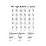 Christmas Word Search Printable Download | Pdf Instant Digital Intended For Nightmare Before Christmas Crossword