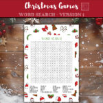 Christmas Word Search Puzzle: Fun Holiday Activity (Digital Intended For Santa'S Route On Christmas Eve Crossword Clue