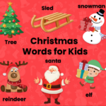 Christmas Words For Kids | Abcmouse For Christmas Eve Visitor Crossword