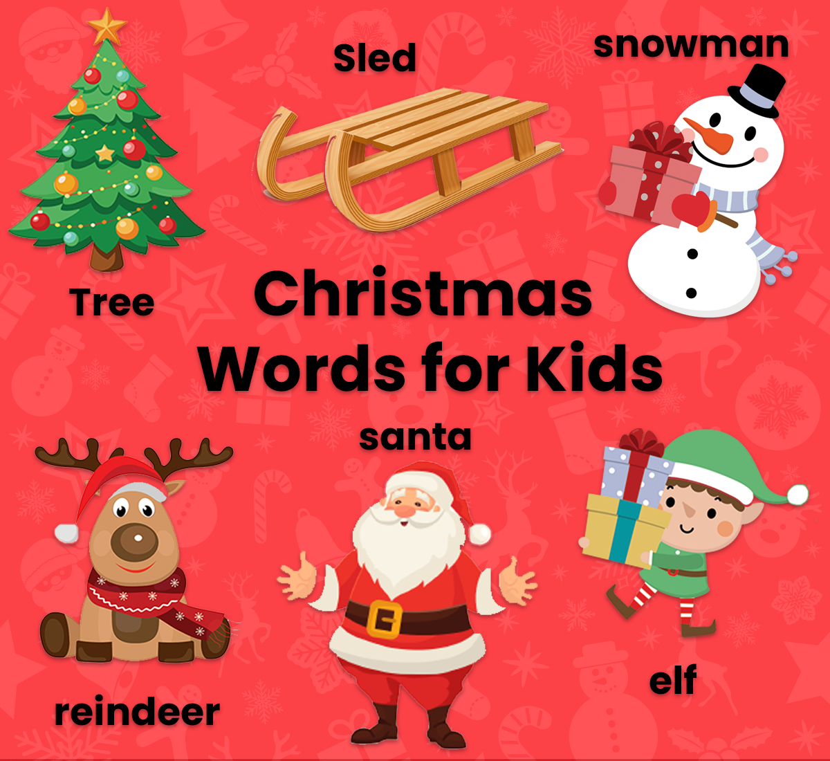 Christmas Words For Kids | Abcmouse for Christmas Eve Visitor Crossword
