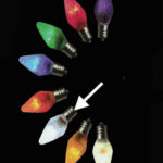 Club Pack Of 25 Led C7 Pure White Replacement Christmas Light With Type Of Bulb In Many Christmas Lights Crossword Clue