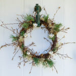 Contemporary Christmas Door Wreath | Bbc Gardeners World Magazine Pertaining To Christmas Wreath Material Crossword