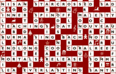 Crossword No. 1649 regarding Christmas Nyt Crossword
