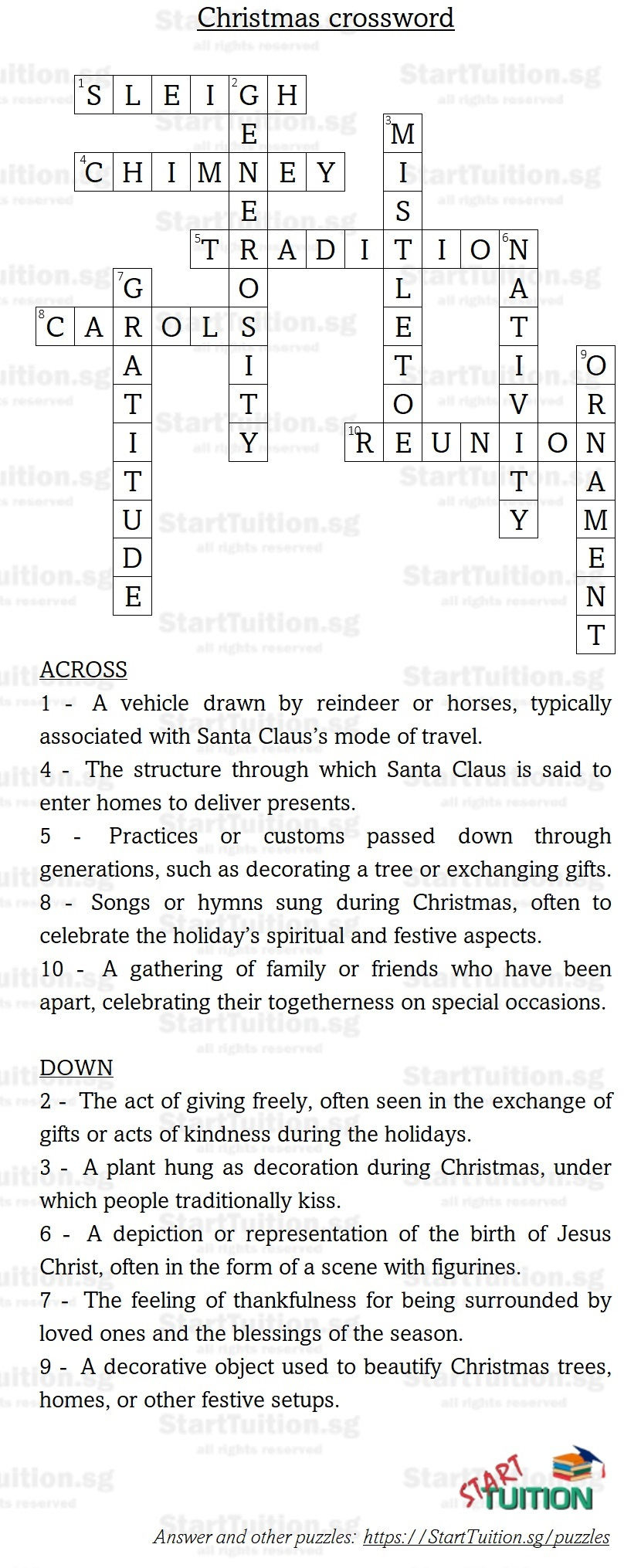 crossword puzzle christmas season start tuition blog pertaining to christmas in rome crossword Crossword Puzzle - Christmas Season | Start Tuition Blog pertaining to Christmas in Rome Crossword