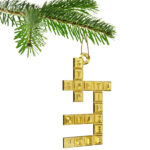 Crossword Puzzle Christmas Tree Bauble Decoration Ornament For Christmas  Xmas Pertaining To Shiny Christmas Decoration Crossword Clue