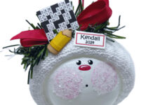 Crossword Puzzle Player Gift Christmas Ornaments Pencil (Color May inside Decorative Spheres Christmas Crossword