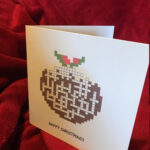 Cryptic Crossword Christmas Card   Etsy Uk Regarding Christmas Pudding Crossword Clue