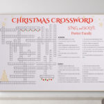 Custom Christmas Crossword Puzzle: Giant Family Game (Digital Pertaining To Christmas Tree Choice Crossword