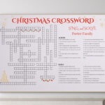 Custom Christmas Crossword Puzzle: Giant Family Game (Digital With Regard To Christmas Tree Choice Crossword Clue