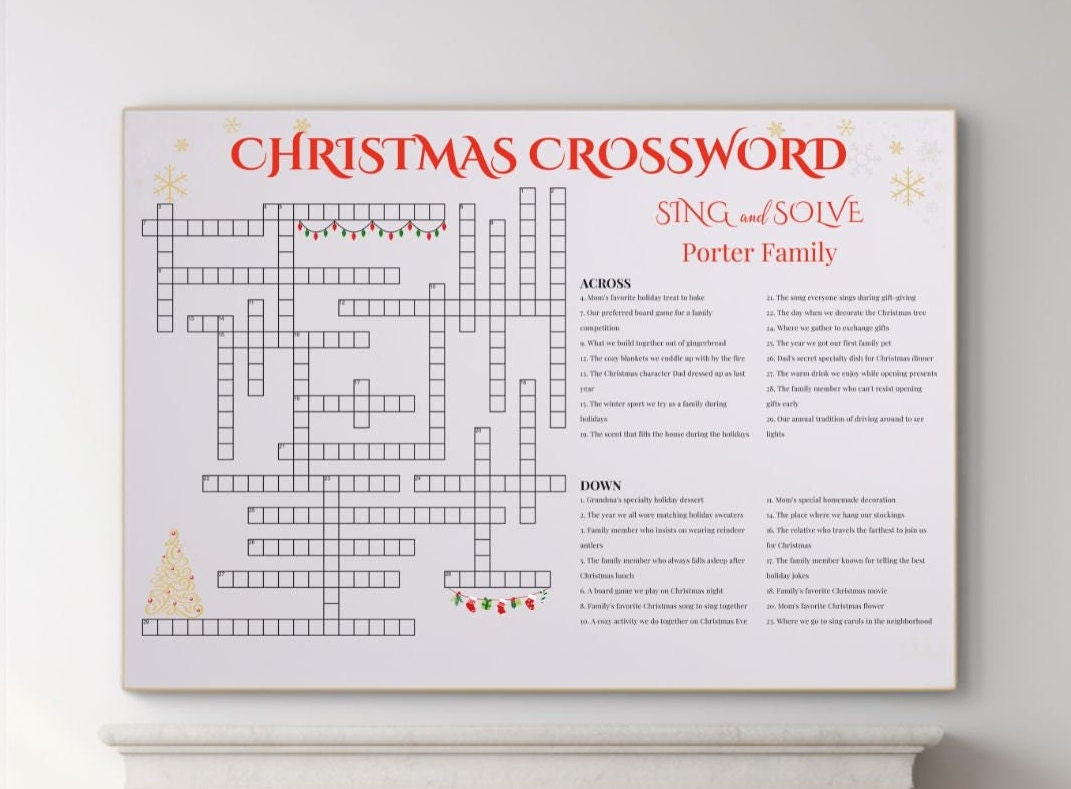 custom christmas crossword puzzle giant family game digital with regard to christmas tree choice crossword clue Custom Christmas Crossword Puzzle: Giant Family Game (Digital with regard to Christmas Tree Choice Crossword Clue