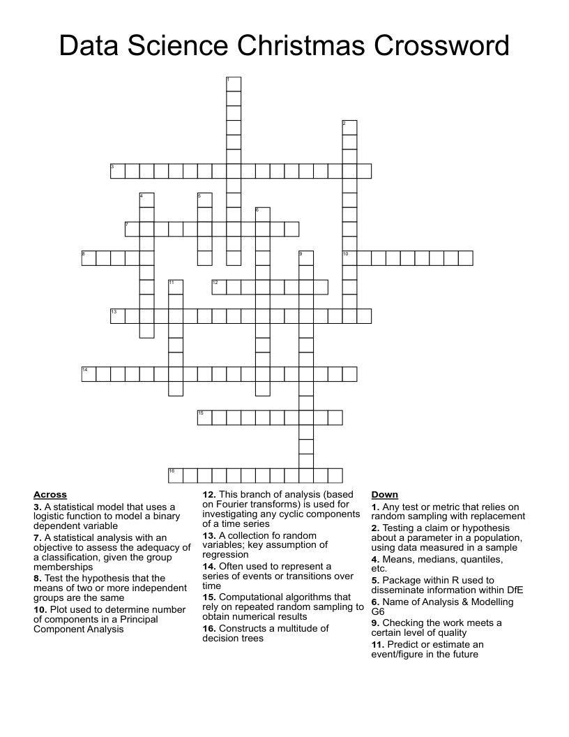 data science christmas crossword wordmint regarding the science of christmas crossword answer key Data Science Christmas Crossword - Wordmint regarding The Science Of Christmas Crossword Answer Key