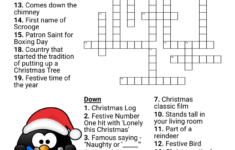 Disney Christmas Crossword – Wordmint with Christmas Crosswords With Answers