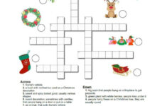 Easy Christmas Crossword A1-A…: English Esl Worksheets Pdf & Doc with Easy Christmas Crossword Puzzle