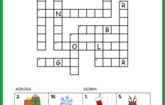 Easy Christmas Crossword pertaining to Christmas For Short Crossword Clue