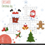 Easy Crossword Puzzle 'Christmas Day' Children Elementary Middle In Christmas Crossword Middle School