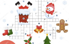 Easy Crossword Puzzle 'Christmas Day' Children Elementary Middle in Christmas Crossword Middle School