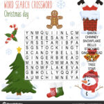 Easy Word Search Crossword Puzzle 'Christmas Day' Children Within Online Christmas Greeting Crossword