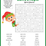 Elf Word Search Regarding Christmas Toymaker Crossword Clue